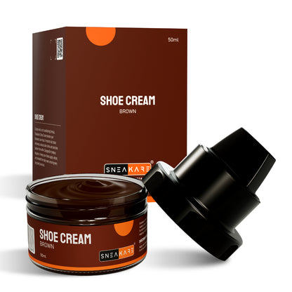 Shoe Cream with Built-In Applicator (Brown 50ml)
