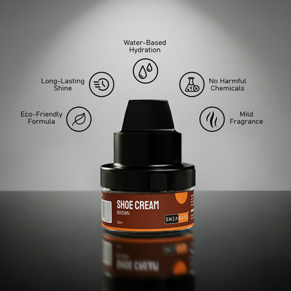 Shoe Cream with Built-In Applicator (Brown 50ml)